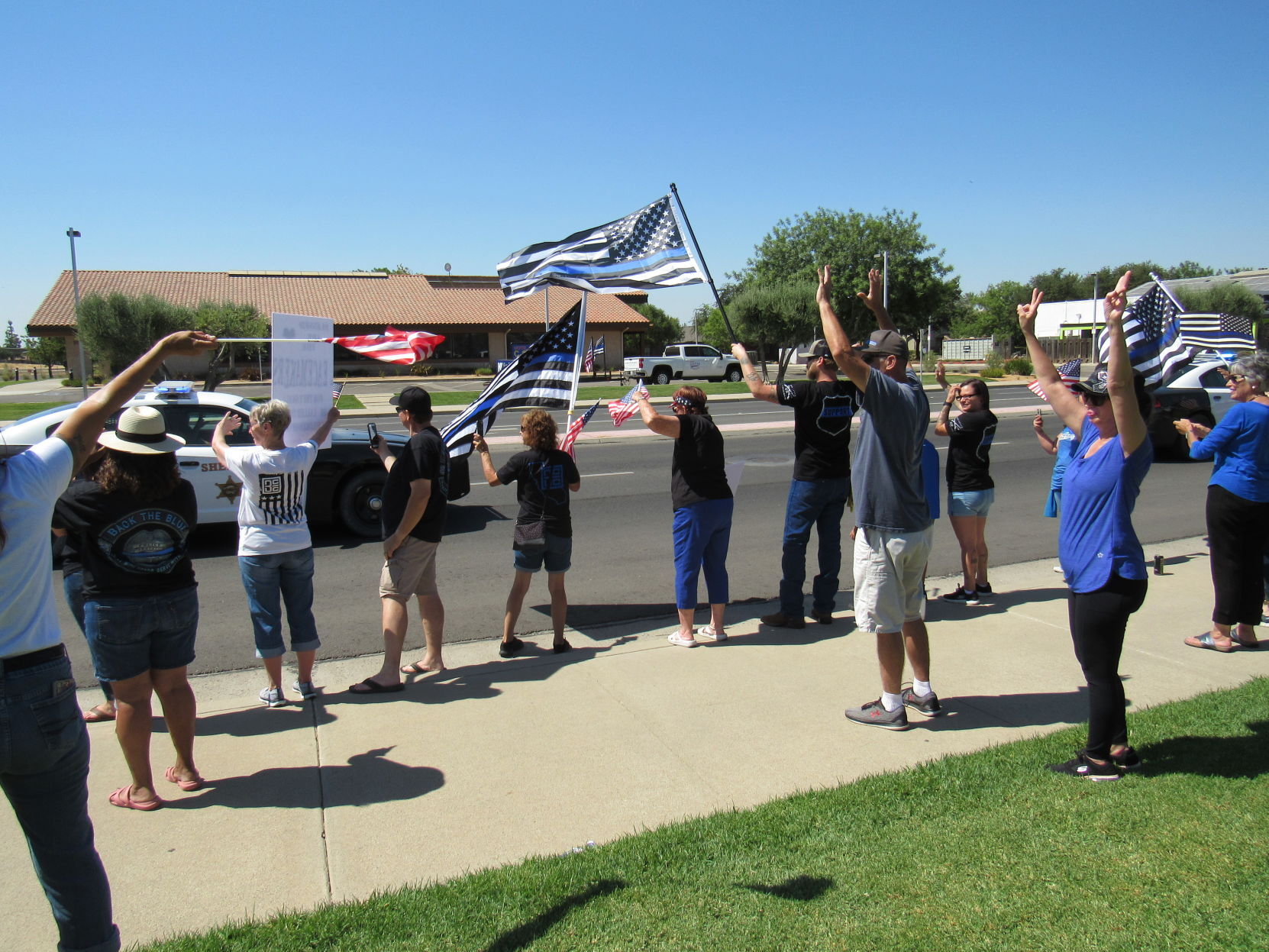 Back the Blue Rally